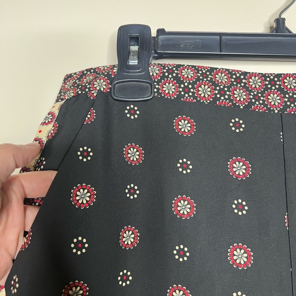 Zara Contrasting Multicolored Floral Print Trousers Pants  Boho Medium - Picture 5 of 14